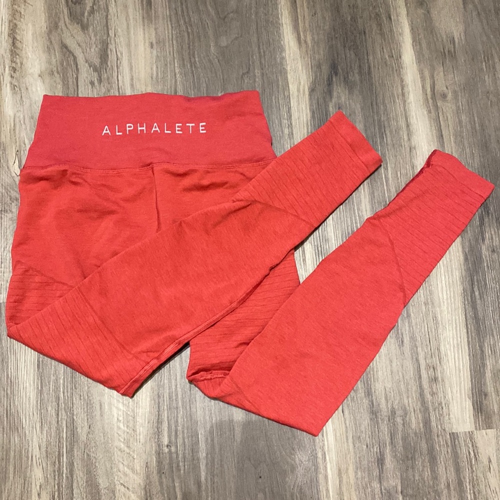 Alphalete OG Revival leggings- red